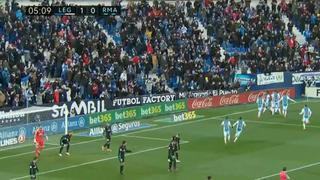 Sergio Ramos no se la esperaba: pivoteo y gol del Leganés que sorprendió al Real Madrid