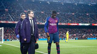 KO para el Clásico: Dembélé queda fuera para la ida del Barcelona vs. Real Madrid