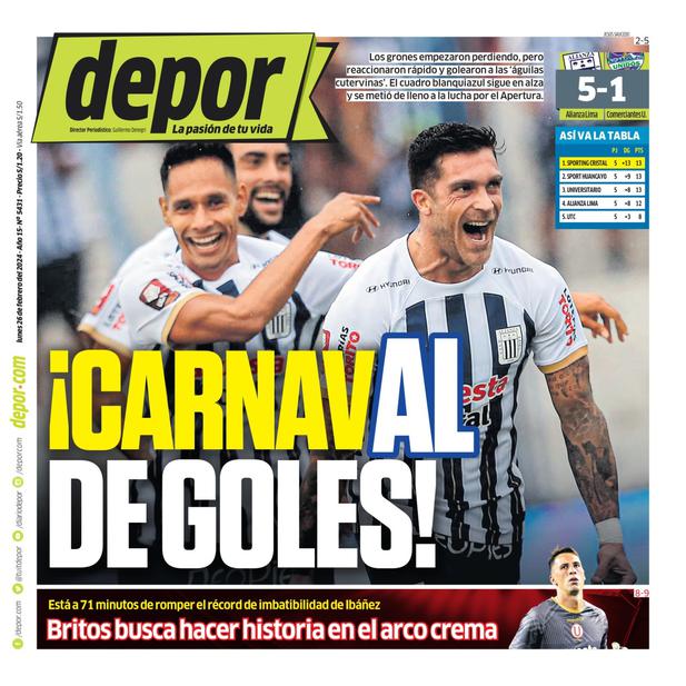 La portada impresa de hoy