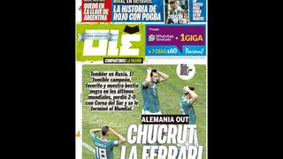 Sin piedad: las portadas en el mundo tras la eliminación de Alemania en el Mundial