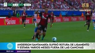 Selección peruana: Anderson Santa María sufre grave lesión a la rodilla
