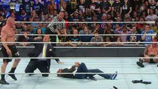 WWE: Brock Lesnar se salió de control y atacó a Shane McMahon