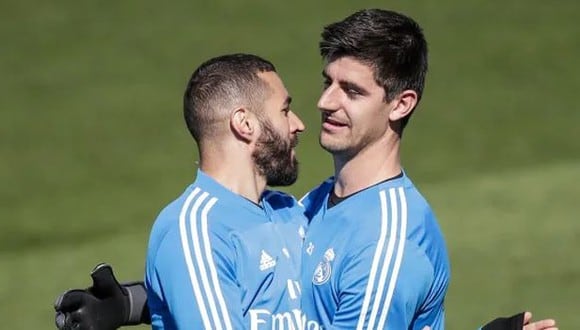 Karim Benzema y Thibaut Courtois tomaron una decisión clave antes del Real Madrid vs. Chelsea en la ida. (Foto: Getty Images)