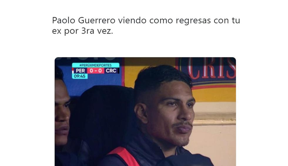 Los memes que dejó el partido entre Perú vs, Costa Rica. (Foto: Captura)