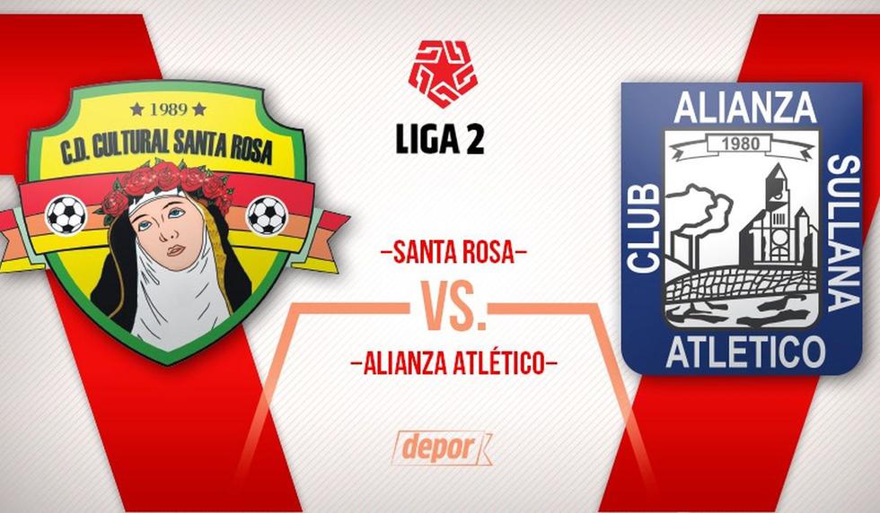 Alianza Atlético vs. Santa Rosa por la Liga 2. (Diseño: GEC)