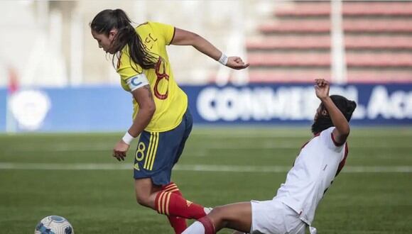 Colombia derrotó por 5-0 a Perú, en Sudamericano Femenino Sub 20. (Foto: Conmebol)