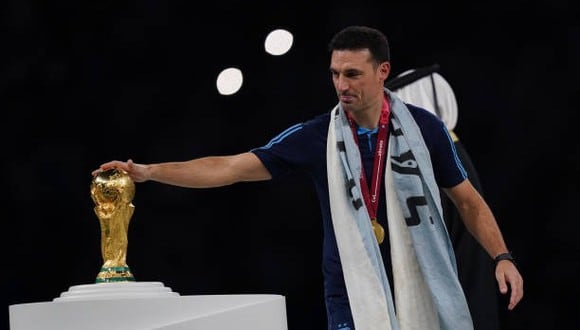 Lionel Scaloni se metió en la historia de Argentina al salir campeón del mundo. (Foto: Getty Images)