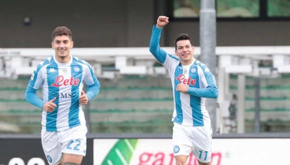 El gol de Hirving Lozano ingresó en la historia de la Serie A. (Foto: EFE)