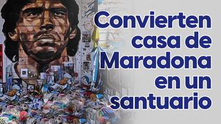 Convierten casa de Diego Armando Maradona en un santuario