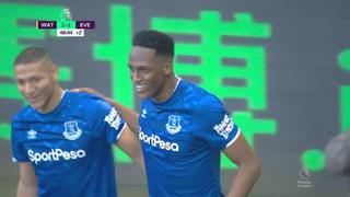 Dos tiros de esquina, dos goles de Yerry Mina: el doblete del colombiano en el Everton vs. Watford [VIDEO]