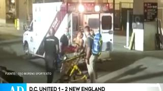 MLS: Edison Flores fue llevado a clínica tras recibir golpe en la cabeza
