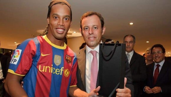 Sandro Rosell habló de la situación de Ronaldinho en Paraguay. (Foto: FC  Barcelona)
