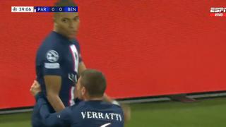 Ventaja en París: gol de Mbappé de penal para el 1-0 de PSG vs. Benfica por Champions League [VIDEO]