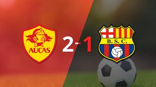 Con la mínima diferencia, Aucas venció a Barcelona por 2 a 1