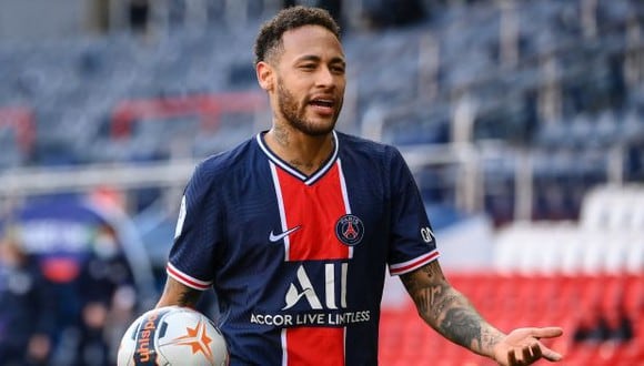 Neymar fue expulsado tras doble amonestación en el PSG-Lille. (Foto: AFP)