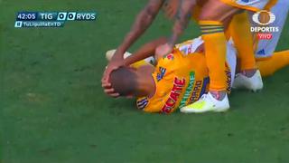 ¡Duro choque y gol! Guido Pizarro conecta de cabeza para el 1-0 de Tigre ante Monterrey [VIDEO]