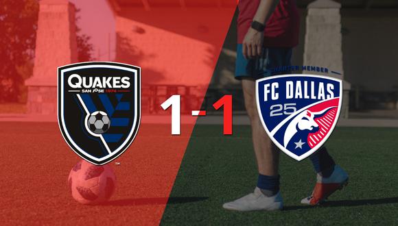 San José Earthquakes y FC Dallas se reparten los puntos y empatan 1-1