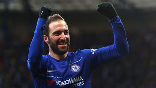 A celebrar: Gonzalo Higuaín marcó su primer gol con la camiseta del Chelsea [VIDEO]