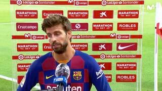 Gerard Piqué: “Va a ser muy difícil ganar esta liga. Será complicado que el Madrid pierda puntos” 