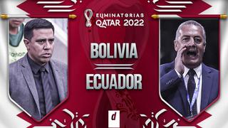 Bolivia vs Ecuador: canales y horarios de partido por fecha 3 de Eliminatorias Qatar 2022