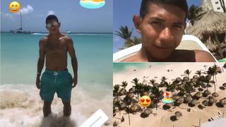 Selección Peruana: Edison Flores disfruta de playas de Aruba antes de volver a Dinamarca [VIDEO]