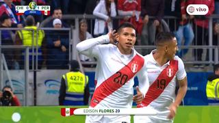 ¡Grítalo, Perú! Edison Flores marcó golazo ante Chile en semifinales de Copa América 2019 [VIDEO]