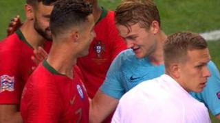 ¡Tiembla Europa! Matthijs de Ligt reveló qué le pidió Cristiano Ronaldo cuando lo saludó al final del encuentro