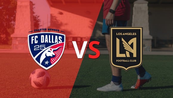 Termina el primer tiempo con una victoria para Los Angeles FC vs FC Dallas por 1-0