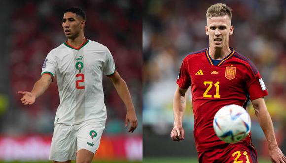 Marruecos vs. España por el Mundial Qatar 2022. (Getty Images)