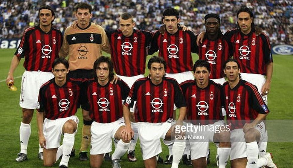 Este era el equipazo del Milan que en ese año, ganó también la Champions League. (Getty Images)