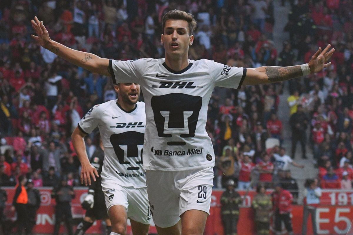 Pumas UNAM tuvo que anotar tres goles de visita para ganarle al Toluca. (Foto: ESPN)