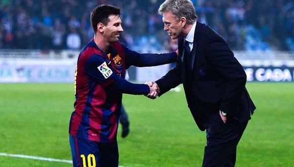 Moyes enfrentó a Leo Messi como DT de la Real Sociedad. (Getty)