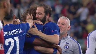 La 'Pipa' de la paz: Higuaín y David Luiz se reconciliaron tras ganar título de la Europa League [VIDEO]