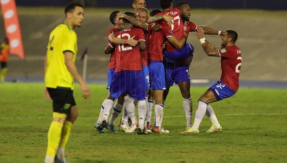 Triunfo ‘tico’: Costa Rica derrotó 1-0 a Jamaica y presiona a Panamá por el repechaje. (Foto: Selección de Costa Rica)
