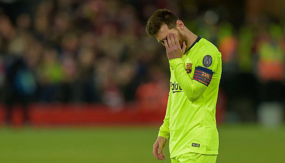 Los rostros de desazón de Messi y compañía tras caer ante Liverpool. (Fotos: agencias)