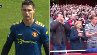 Gesto de oro: hinchas del Arsenal apoyaron a Cristiano Ronaldo con un minuto de aplausos