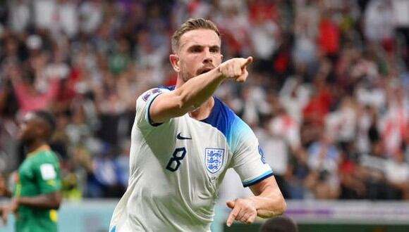 Jordan Henderson marcó el 1-0 de Inglaterra sobre Senegal. (Foto: Getty Images)