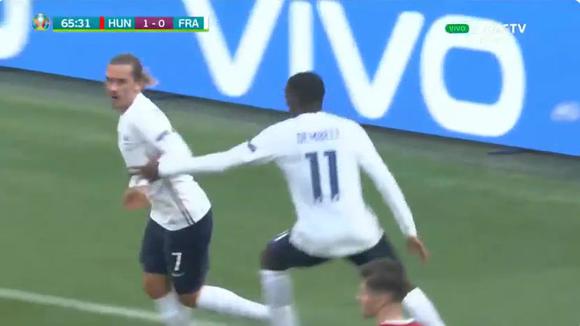 GOL Griezmann en Francia vs. Hungría EN VIVO: marcó el 1-1 tras brillante jugada de Mbappé por ...