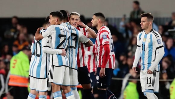 Argentina se mantiene como líder de las Eliminatorias Conmebol tras vencer por 1-0 a Paraguay en la tercer jornada. (Foto: EFE)