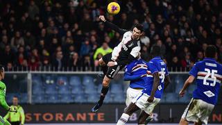 Aerolíneas Cristiano Ronaldo: el increíble salto del portugués para anotar un golazo ante Sampdoria [CUADROXCUADRO]