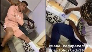 André Carrillo visitó a Paolo Hurtado tras quedarse fuera de la Copa América [VIDEO]