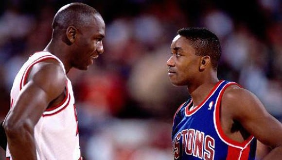 Jordan y Thomas tuvieron una mala relación en la NBA. (Foto: NBA)