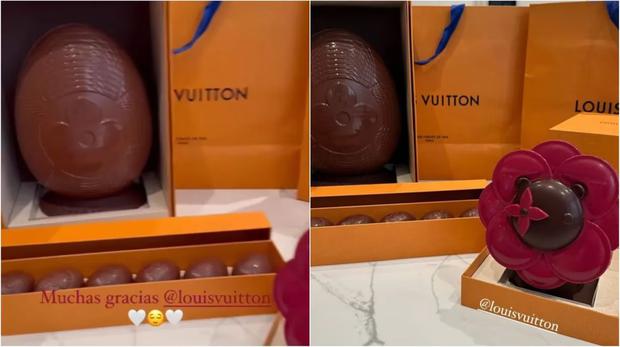 Louis Vuitton brand sweets (Photo: Antonela Roccuzzo / Instagram)