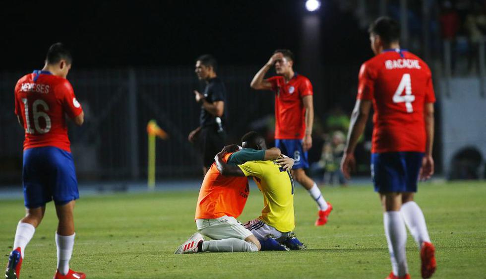 Chile vs. Colombia por el Grupo A del Sudamericano Sub 20. (Foto: PhotoSport Chile)
