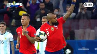 ¡Nunca los den por muertos! Gol de Arturo Vidal para el descuento 2-1 de Chile contra Argentina [VIDEO]