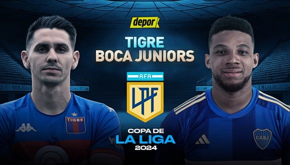 Boca y Tigre se enfrentan por Copa de la Liga Profesional Argentina 2024. (Diseño: Depor)