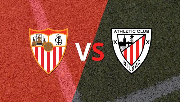Comenzó el segundo tiempo y Sevilla está empatando con Athletic Bilbao en el estadio Estadio de La Cartuja