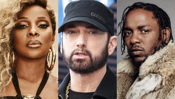 Super Bowl LVI, 2022: Eminem, Mary J. Blinge y Kendrick Lamar son algunos de los artistas invitados para el show de medio tiempo. (Foto: Composición)