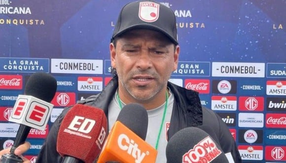 Gerardo Bedoya, DT de Santa Fe, habló del partido contra Universitario por Copa Sudamericana. (Foto: Difusión)