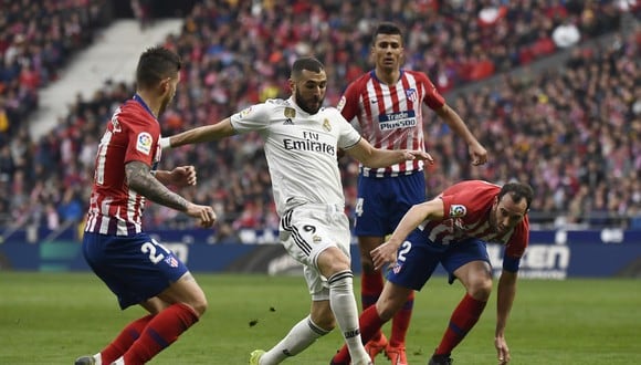 Real Madrid y Atlético de Madrid protagonizan una nueva edición del clásico en el King Abdullah Sports City. (Foto: AFP)